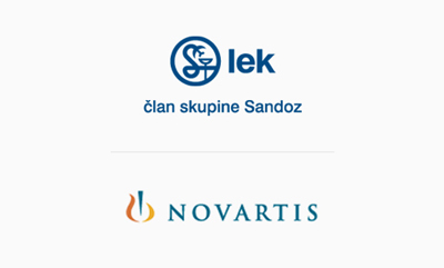 Logotipa Lek in Novartis 