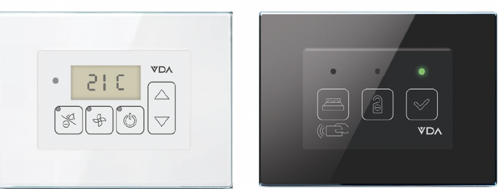 VDA Classic panels for basic automation in hotel rooms
